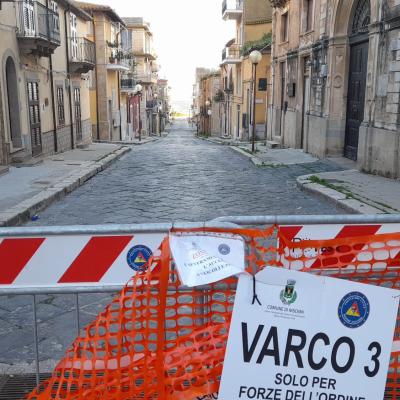 La frana vista dalla città